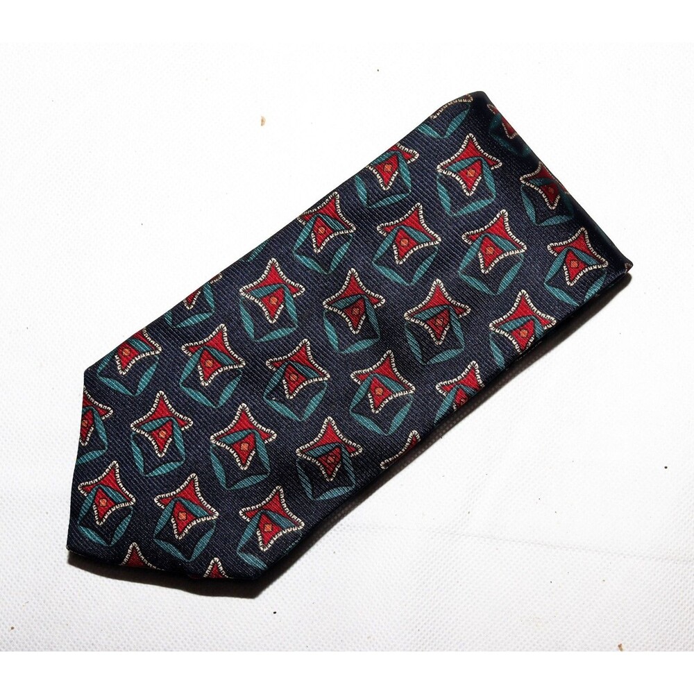 Vintage Burberrys Of London Mens Pure Silk Necktie - Picture 3 of 7